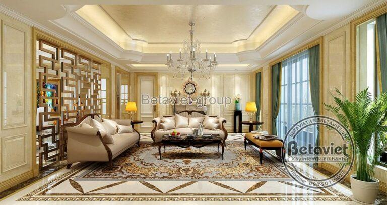 Nội thất phòng khách thiết kế theo phong cách Art Deco