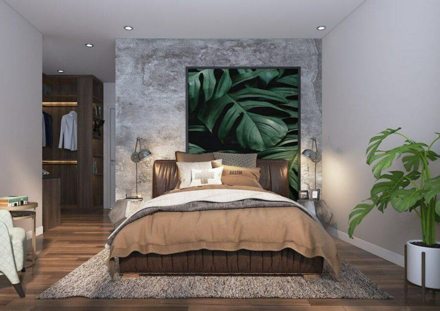 Phòng ngủ phong cách nhiệt đới