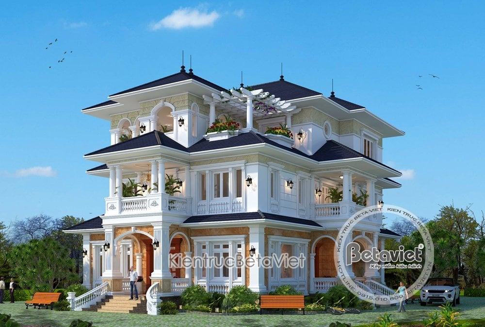 15 mẫu biệt thự mái Thái 3 tầng đẹp nhất 15
