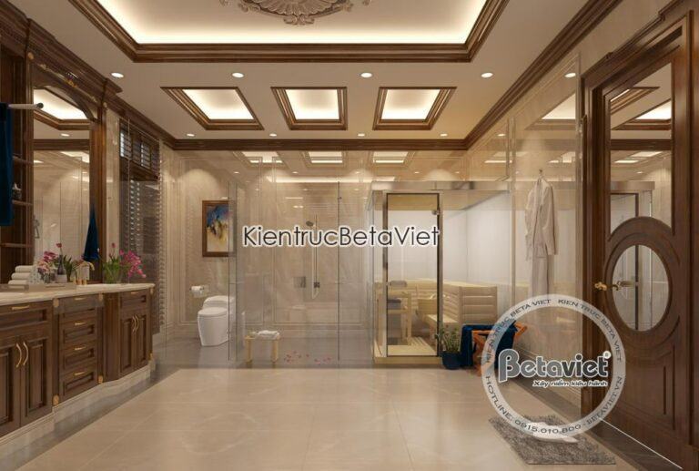Phòng tắm khách sạn 5 sao với bố cục được thiết kế tỉ mỉ