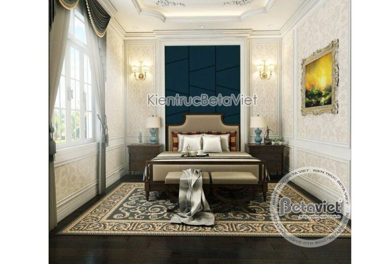 Một mẫu nội thất phòng ngủ phong cách tân cổ điển thanh lịch