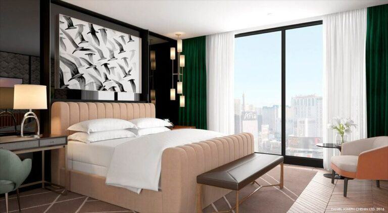 Một thiết kế bàn ghế khách sạn trong phòng ngủ ấn tượng