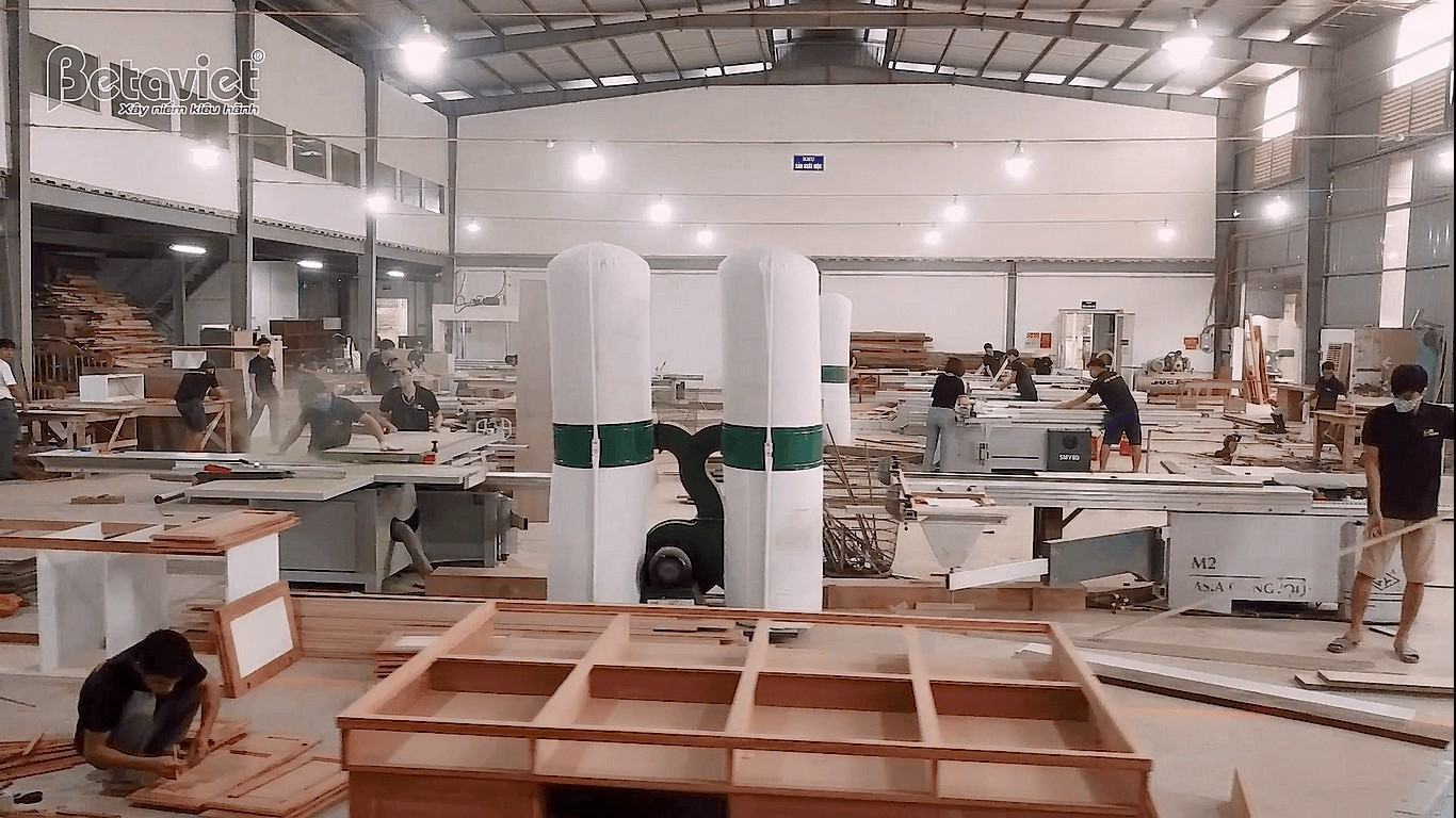 Hình ảnh nhà máy sản xuất gỗ nội thất