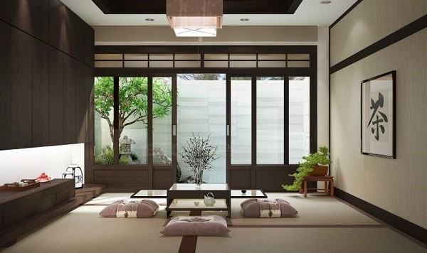 Thiết kế nội thất gỗ phong cách Nhật