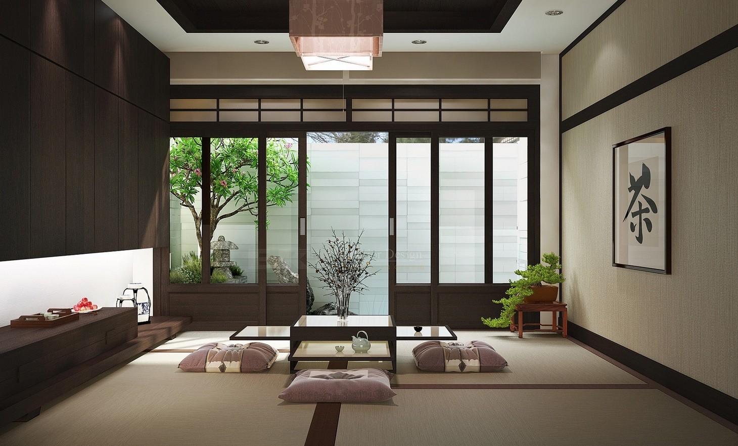 Thiết kế nội thất Á Đông kiểu Nhật