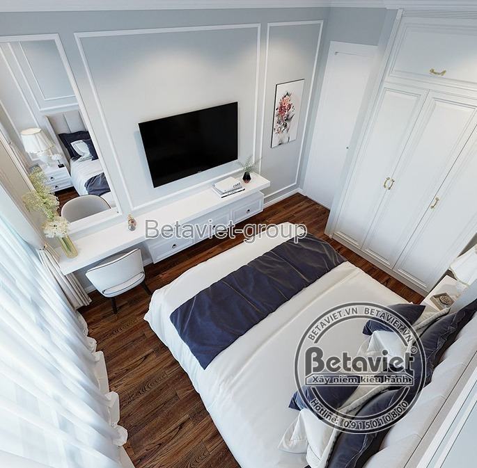 Mẫu thiết kế nội thất chung cư 2 phòng ngủ đẹp lộng lẫy The Zei- NT20538