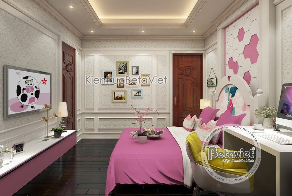 Mẫu nội thất đẹp phong cách Tân cổ điển nhẹ nhàng NT15101 - Phòng ngủ