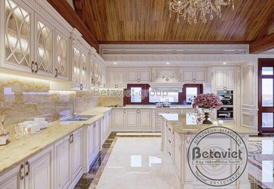 phòng bếp đẹp Nội thất cao cấp phong cách Hoàng gia (CĐT: Bà Phương - Hải Phòng) NT19102