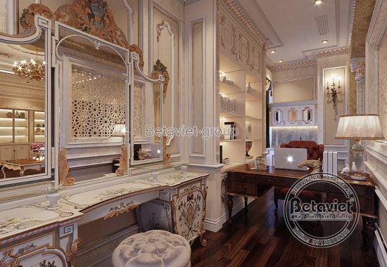 nội thất phòng ngủ tân cổ điển cao cấp phong cách Hoàng gia (CĐT: Bà Phương - Hải Phòng) NT19102