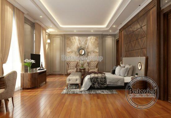 Thiết kế nội thất gỗ óc chó phong cách Á Đông (CĐT: Ông Thành - Thanh Hóa) NT17116