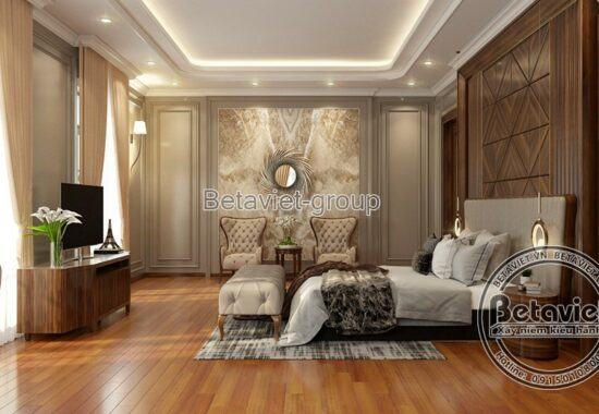 Thiết kế nội thất gỗ óc chó phong cách Á Đông (CĐT: Ông Thành - Thanh Hóa) NT17116
