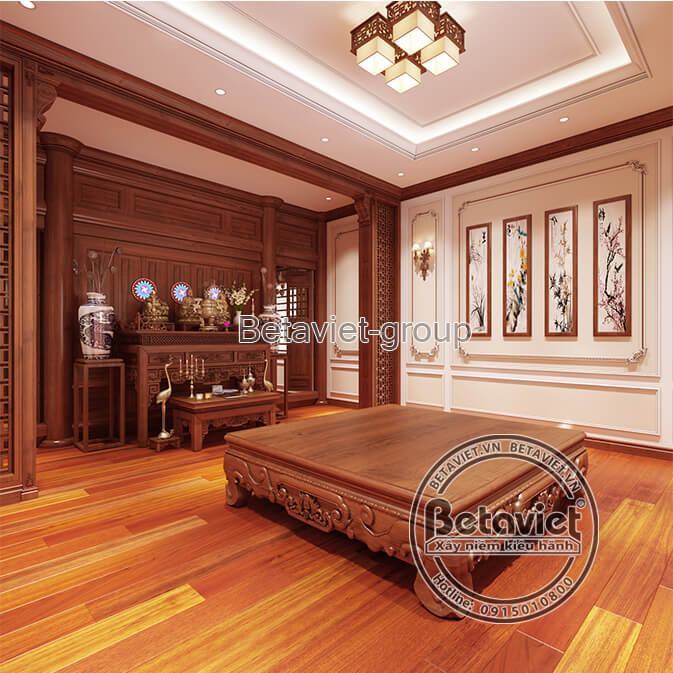 Thiết kế nội thất biệt thự Phong cách Á Đông (CĐT: Ông Minh - Thái Bình) NT20346