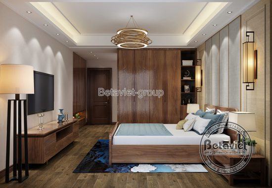 Thiết kế nội thất đẹp phong cách Á Đông (CĐT: Ông Long - Hà Nội) NT20344
