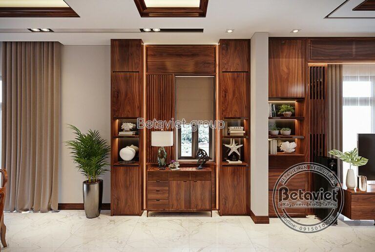 Thiết kế nội thất gỗ Óc chó phong cách Hiện đại (CĐT: Ông Hoàn - Thanh Hóa) NT20051