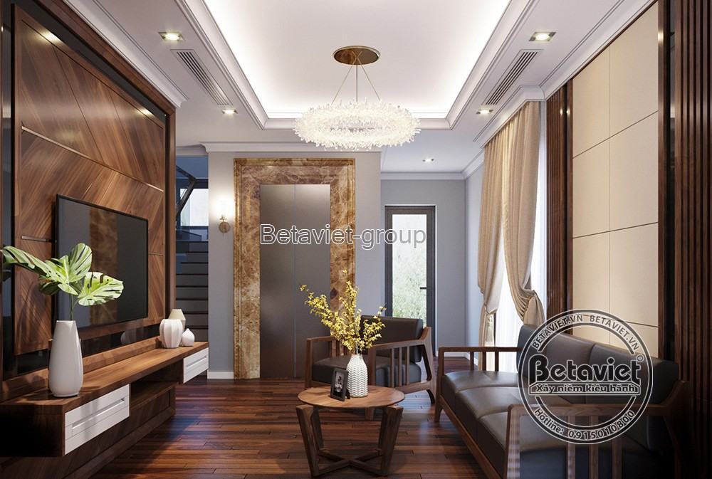 Thiết kế nội thất đẹp phong cách Á Đông KĐT Nam Cường (CĐT: Ông Dũng - Hà Nội) NT19187