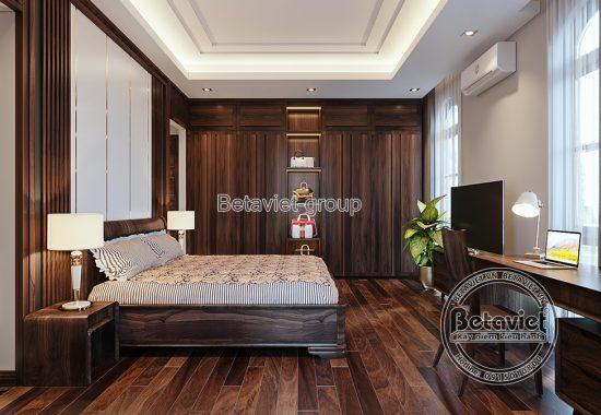 Thiết kế nội thất gỗ Óc chó đẹp tại KĐT Vinhomes Star City (CĐT Ông Hoàn - Thanh Hóa) NT19130