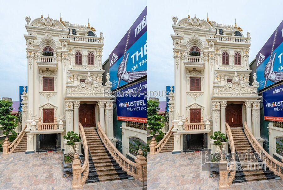 Xây lâu đài cổ điển pháp tại Hà Nội hình ảnh công trình thực tế