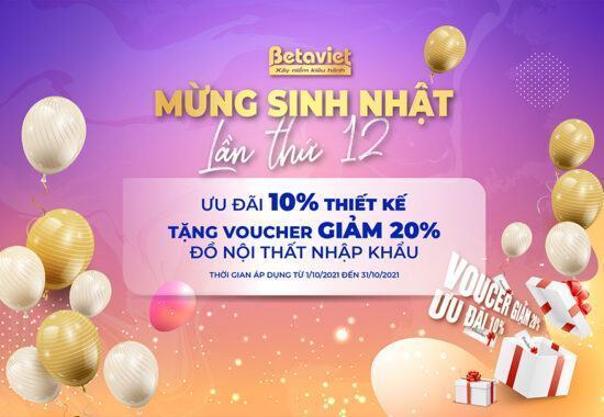 Tưng bừng ưu đãi đón sinh nhật lần thứ 12 của Betaviet Group