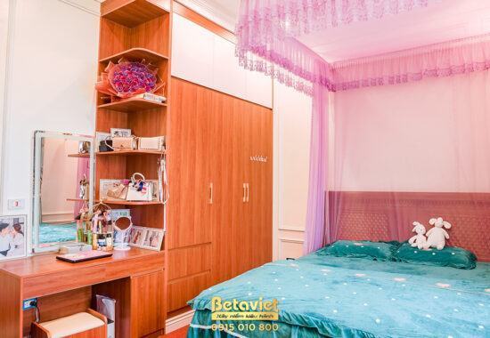 Hoàn thiện phòng ngủ con gái biệt thự Mộc Châu HT19064