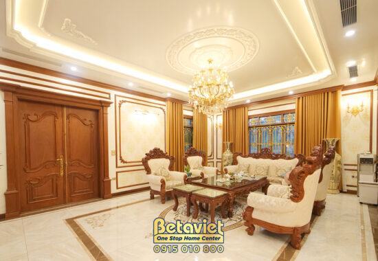 Nội thất phòng khách biệt thự 3 tầng tại Cao Bằng - HT19060