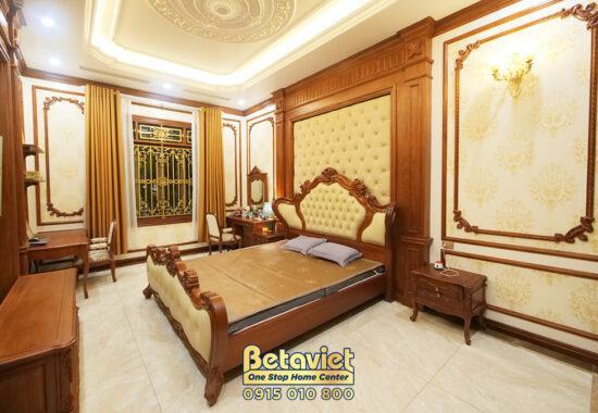 Nội thất phòng ngủ master biệt thự 3 tầng tại Cao Bằng HT19060
