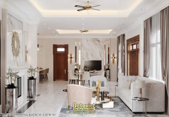 Thiết kế nội thất cao cấp đậm phong cách Art Deco tại KĐT Trâu Quỳ- NT21106