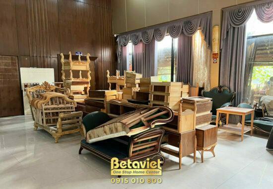 Thi công sản xuất nội thất gỗ tại xưởng Galaxy Betaviet