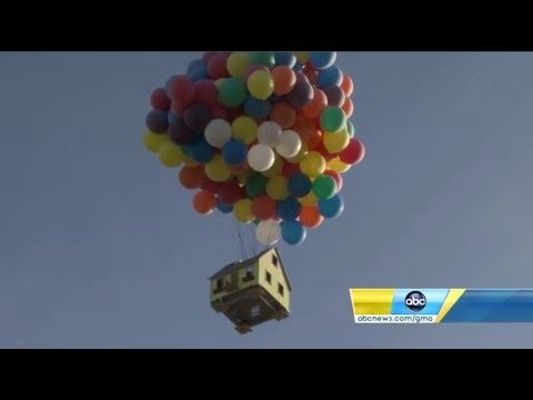 Video Thumbnail: Disney's "up" House Created In Real Life And Flown For National Geographic Show